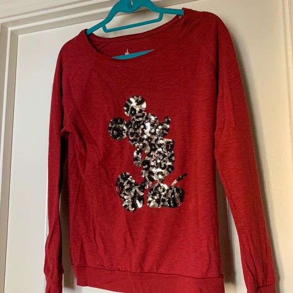 Adorable red & sequin Disney Parks Official top - Picture 1 of 3